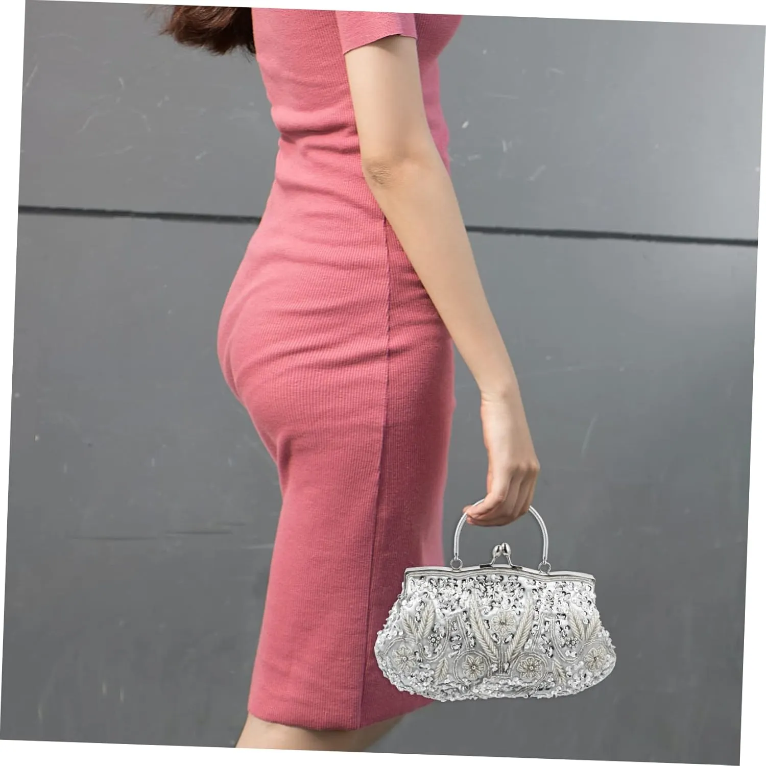 1pc Dinner Bag Prom Women Purse Ladies Shoulder Bags Ladies Bags Bride Tote Bag Floral Purses for Women