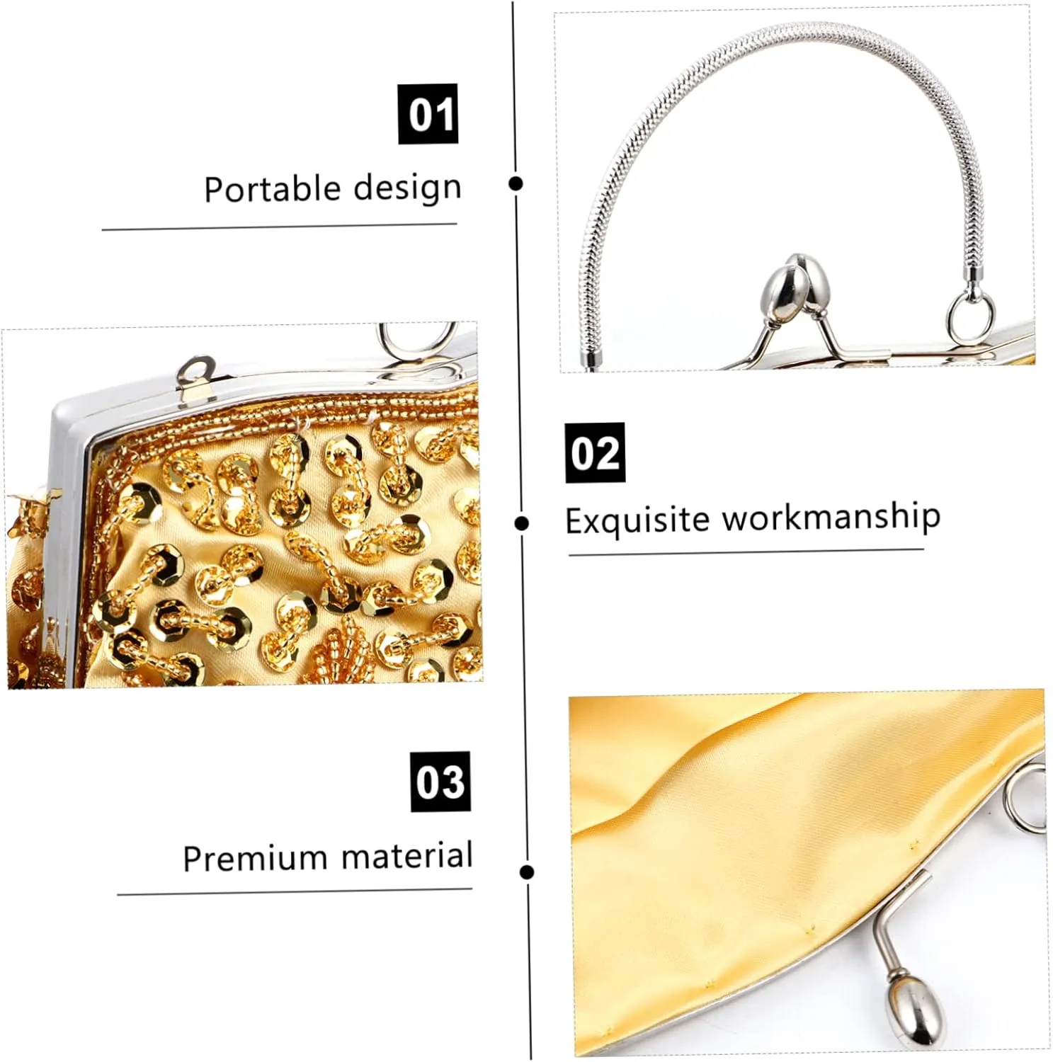 1pc Dinner Bag Prom Women Purse Ladies Shoulder Bags Ladies Bags Bride Tote Bag Floral Purses for Women