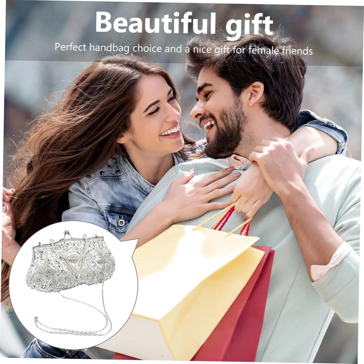 1pc Dinner Bag Prom Women Purse Ladies Shoulder Bags Ladies Bags Bride Tote Bag Floral Purses for Women