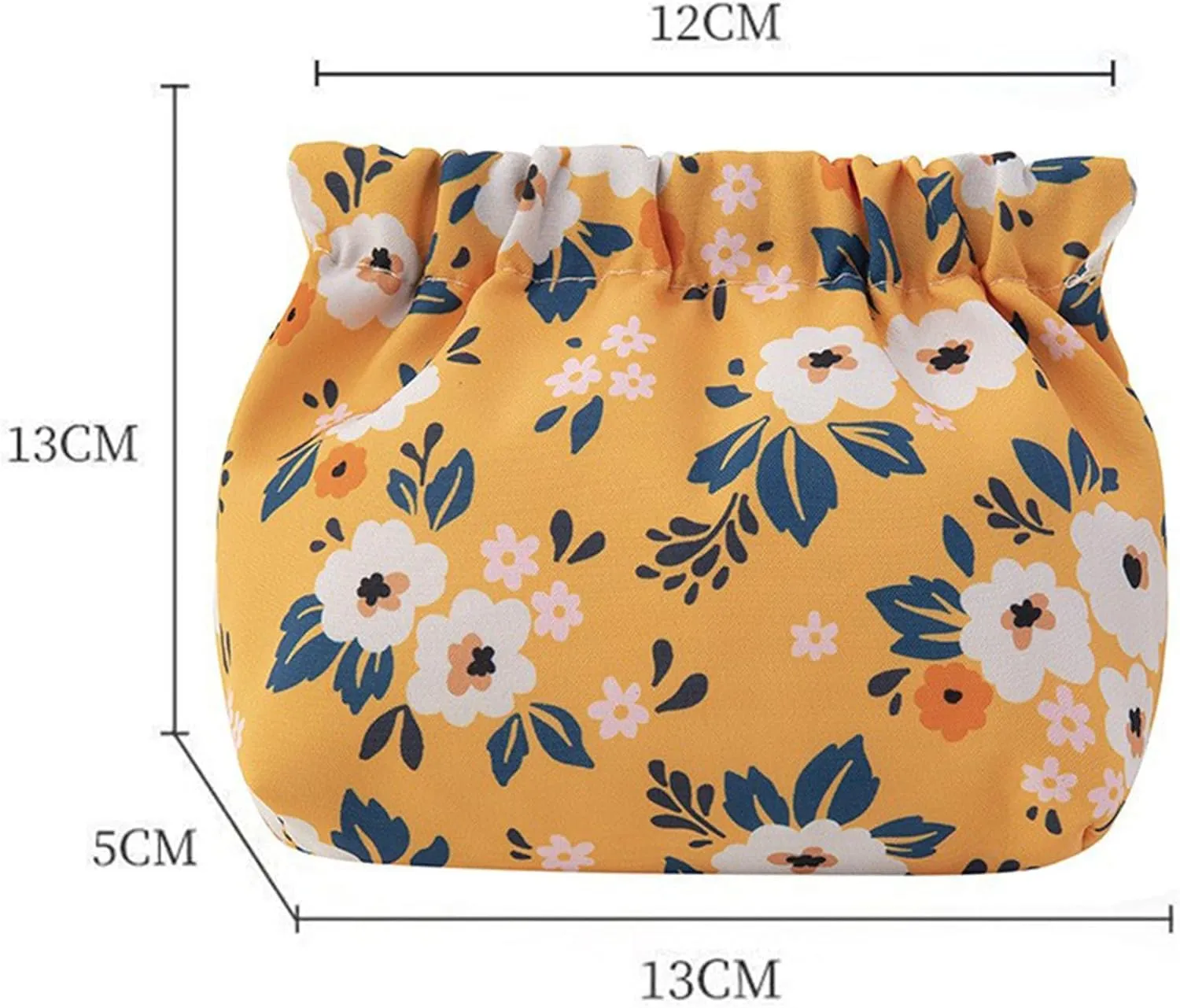 4Pack Treadcrck Portable Mini Storage Bag, Portable Mini Storage Bag for Purse, Mini Portable Storage Bags, No Zipper Self-Closing Mini Makeup Bag Organizer (4pcs B)