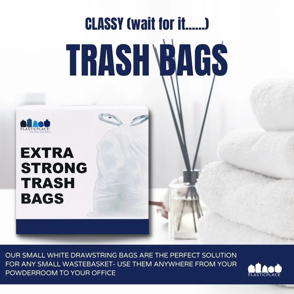 5 Gallon Drawstring Bags - 0.9 Mil - 100/Case