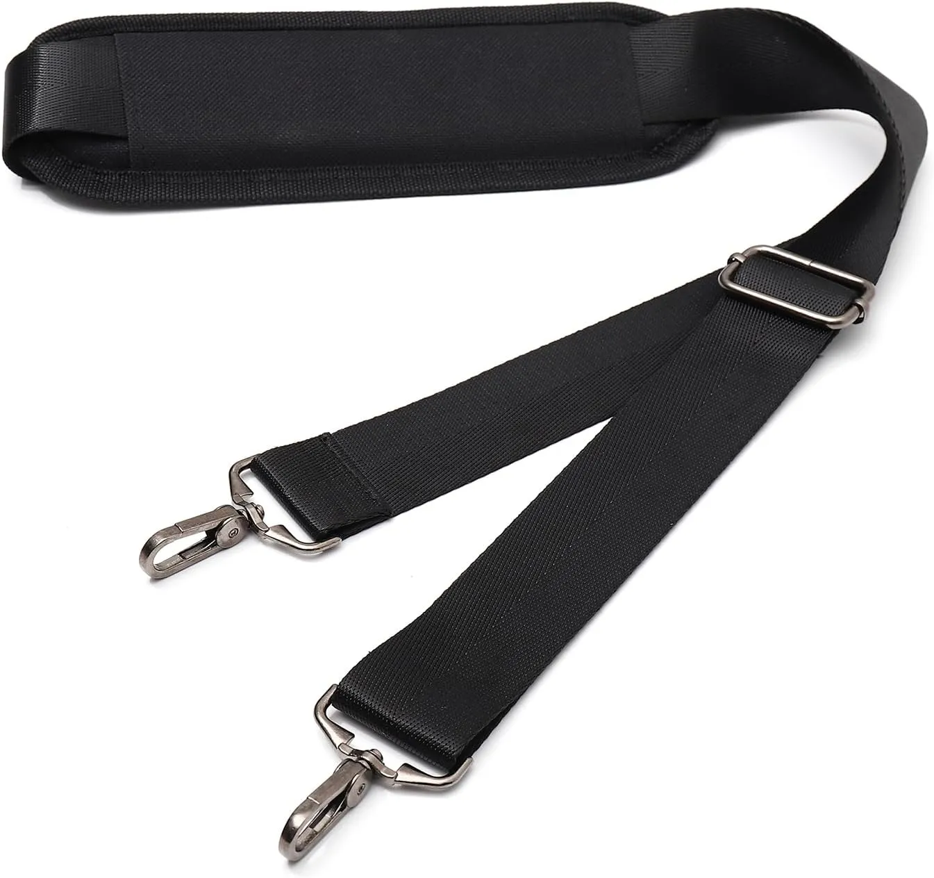 Adjustable Padded Laptop Shoulder Strap, Soft with Metal Swivel Hooks