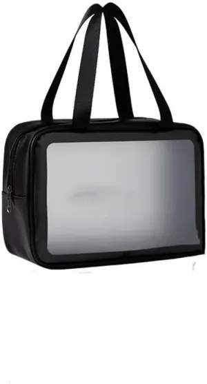 ALEJON Cosmetic Bag Portable Large Capacity Portable Clear Toiletry Bag Travel Cosmetics Storage Bag