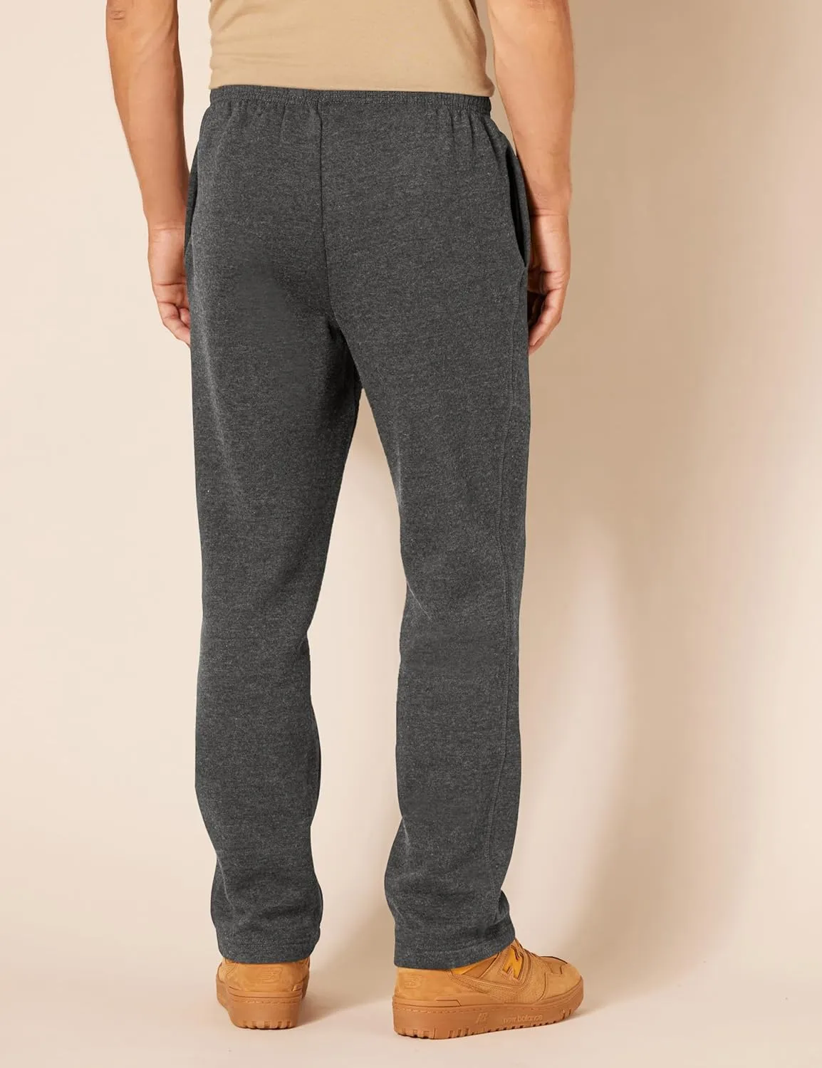 Amazon Essentials Men's Fleece Open Bottom Sweatpant (Available in Big & Tall)