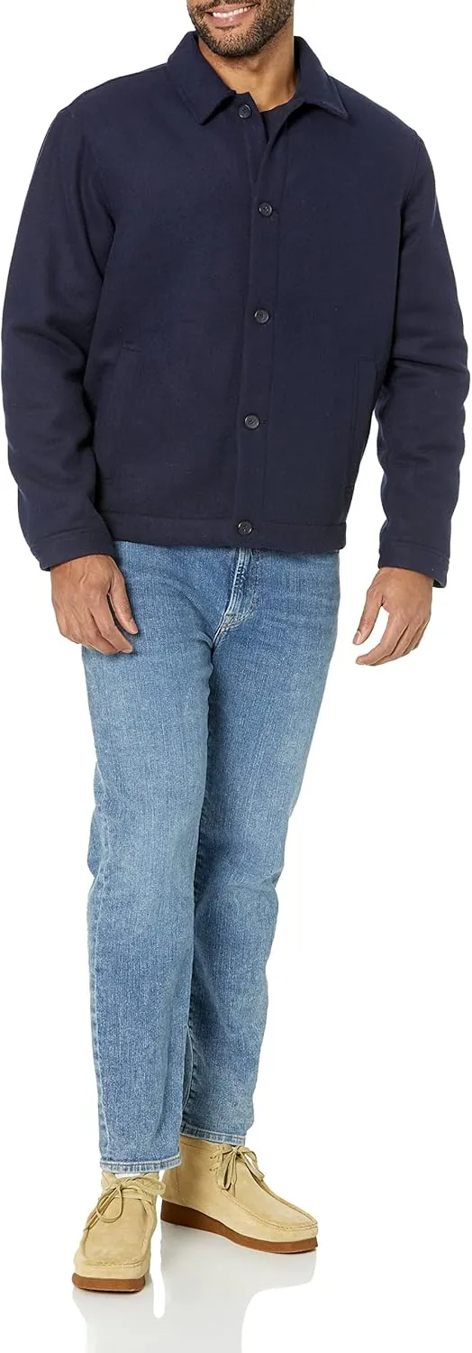 Amazon Essentials Men's Wool Bomber Jacket (Available in Big & Tall)