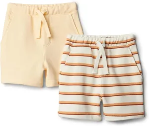 Amazon Essentials x Sofia Grainge Toddlers and Baby Boys' Pull On Knit Shorts, Pack of 2
