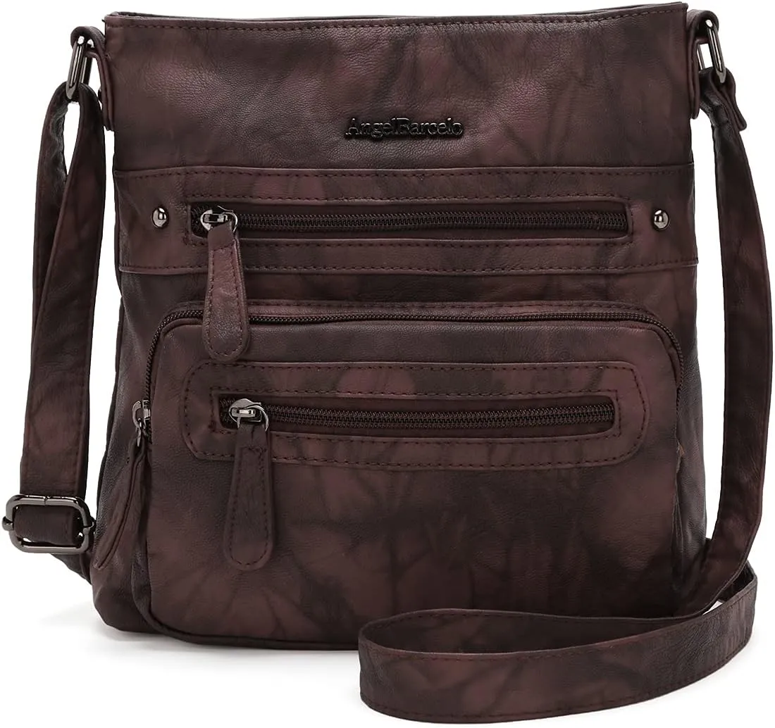 Angel Barcelo Crossbody Bags for Women,Ultra Soft Leather Purses for Women