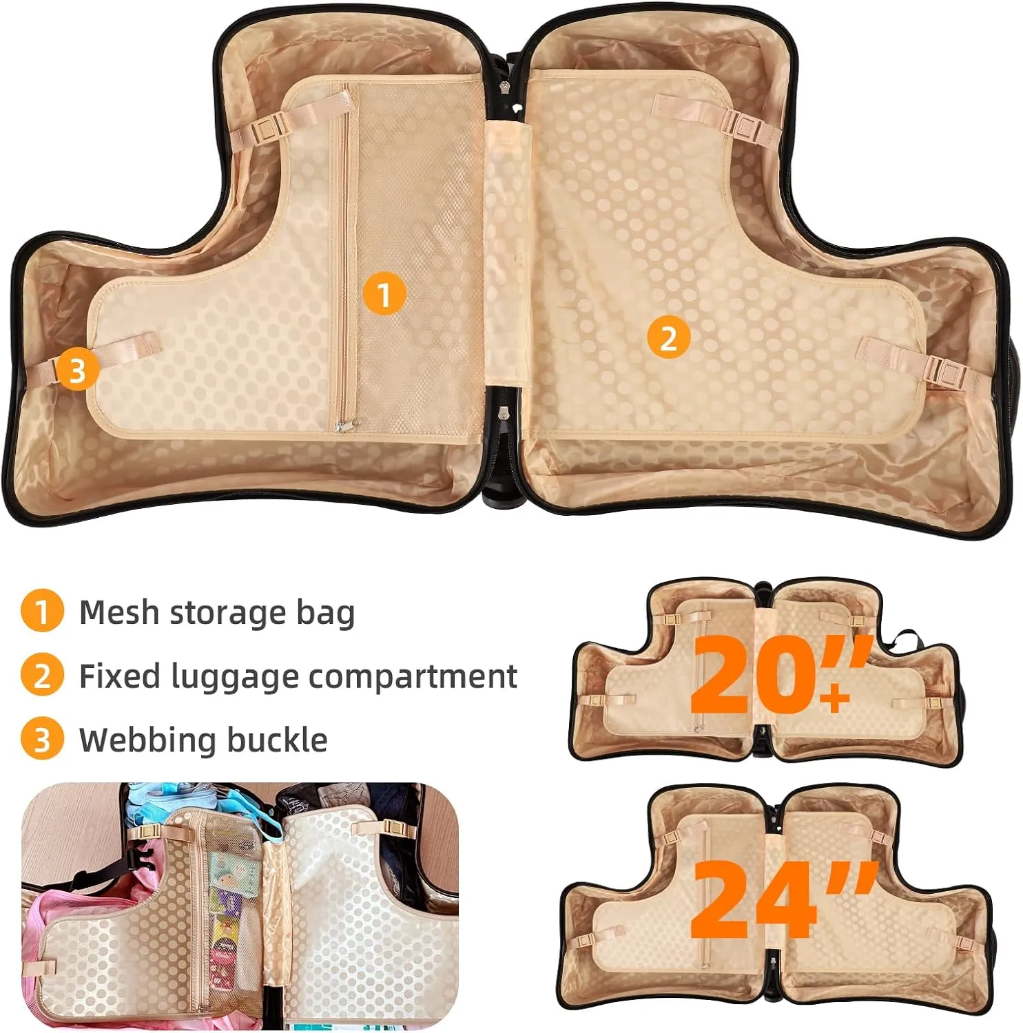 AOWEILA All-in-One Baby Travel Carrier & Ride-On Suitcase  Stroller Replacement with Safe Harness & Easy Pull Handle