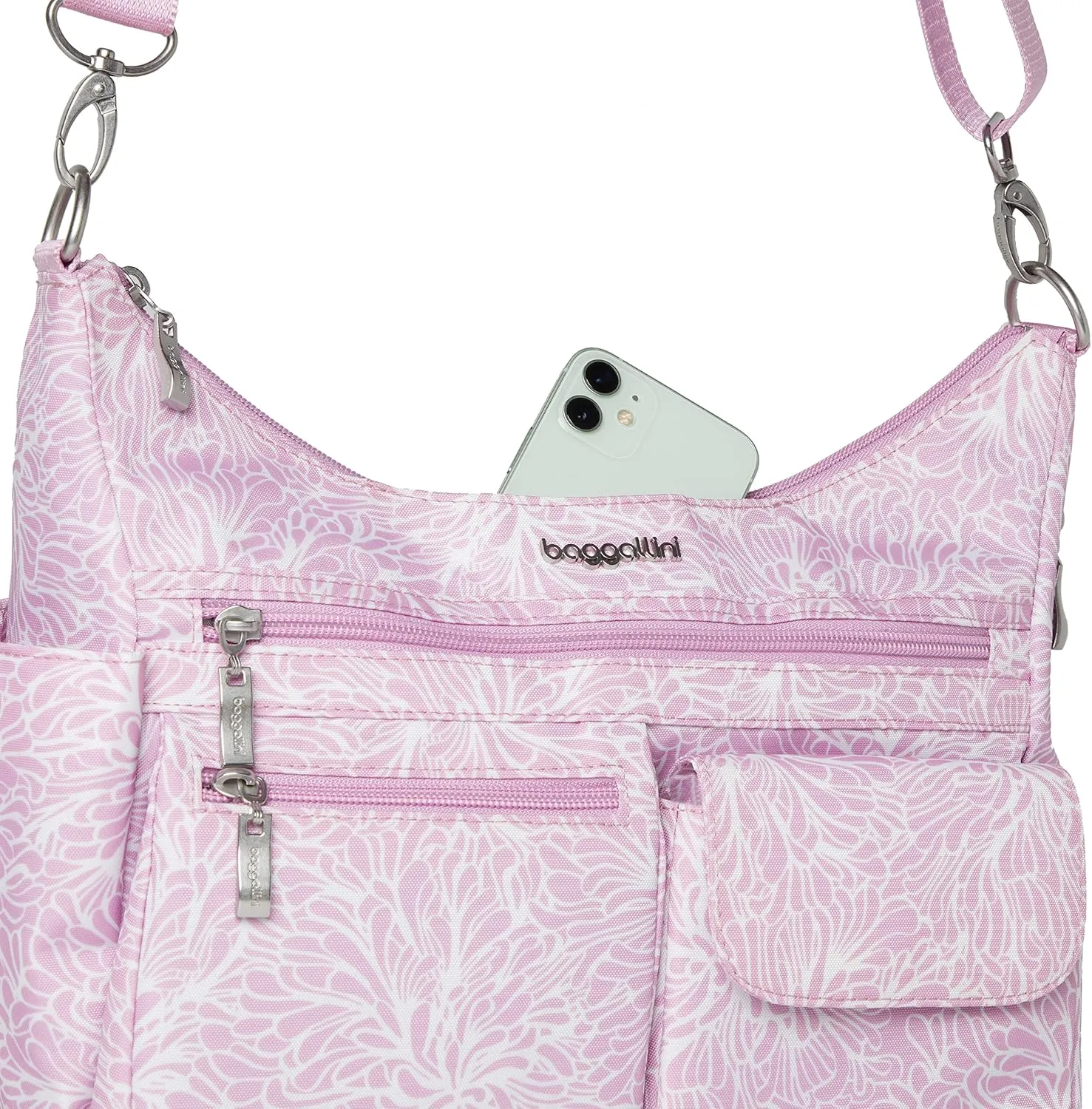 Baggallini Modern Everywhere Crossbody Women 11x9x4.5 RFID Hobo Bag