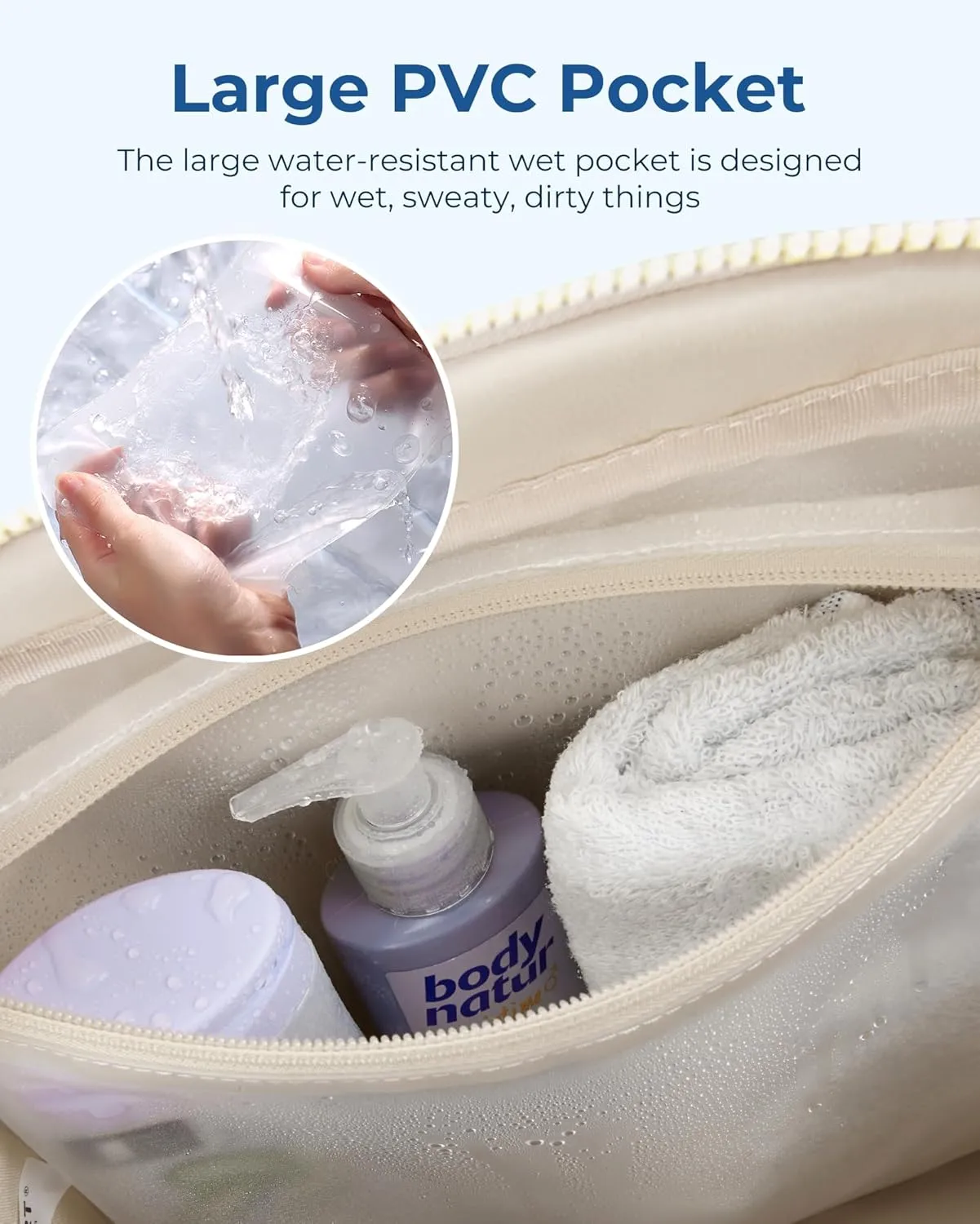 BAGSMART Gym Bag for Women, Duffle Bag for Travel with Wet Pocket, Lightweight Carry on Weekender Duffel, Water Resistant