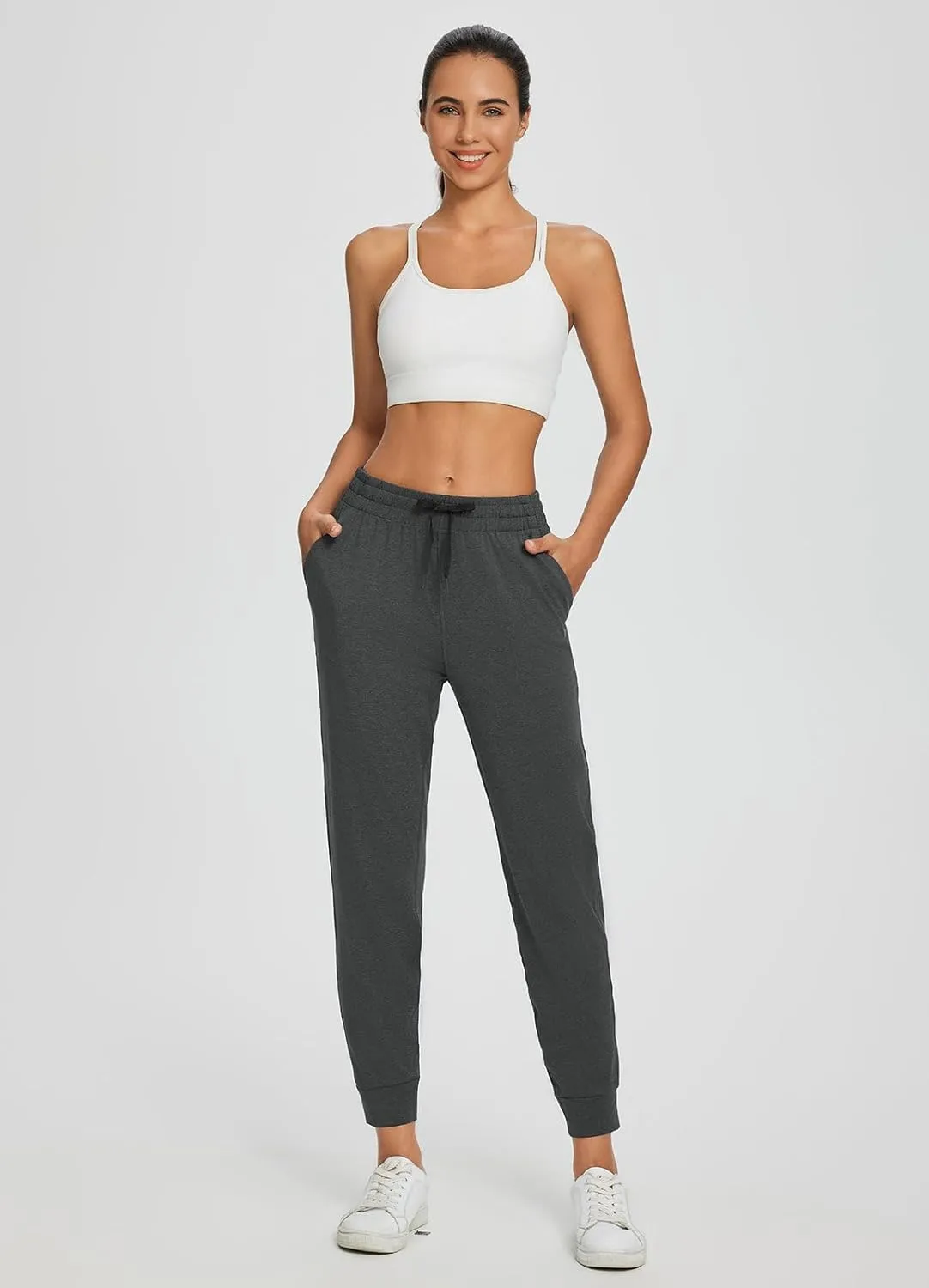 baleaf Women's Joggers Pants Ultra Soft Comfy Sweat Pants Running Athletic Lounge Relaxed Fit Tapered Leg with Pockets