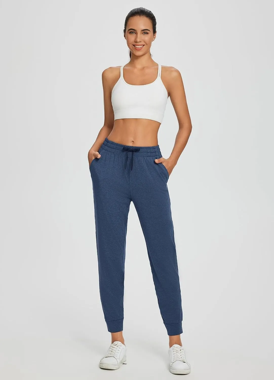 baleaf Women's Joggers Pants Ultra Soft Comfy Sweat Pants Running Athletic Lounge Relaxed Fit Tapered Leg with Pockets