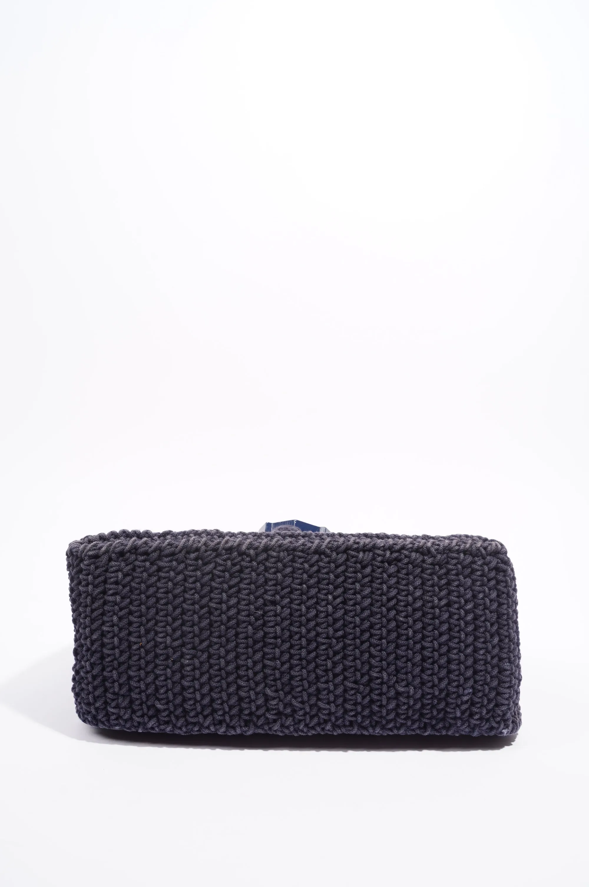 Balenciaga Womens Anchor Woven Bag Navy