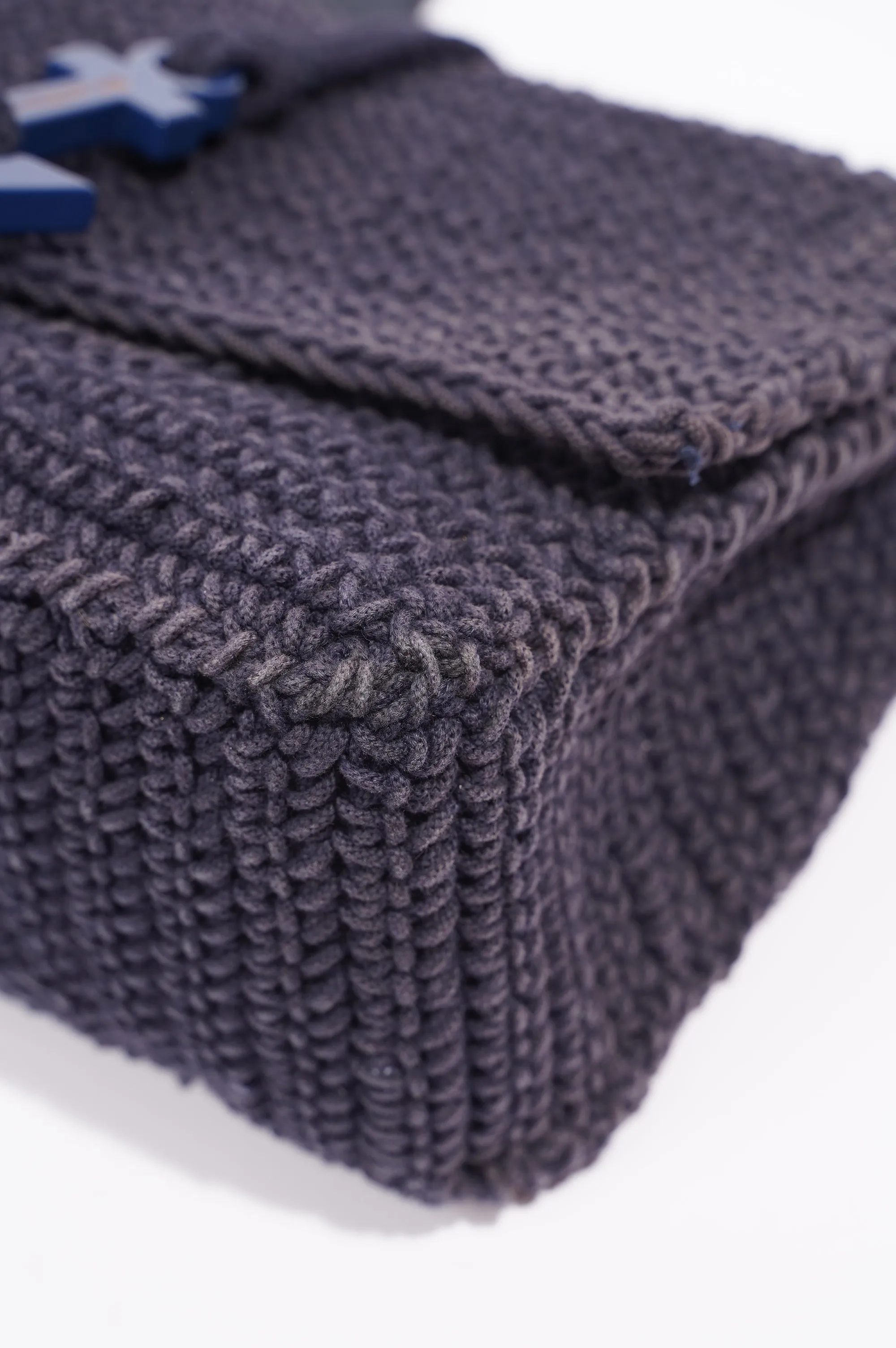 Balenciaga Womens Anchor Woven Bag Navy