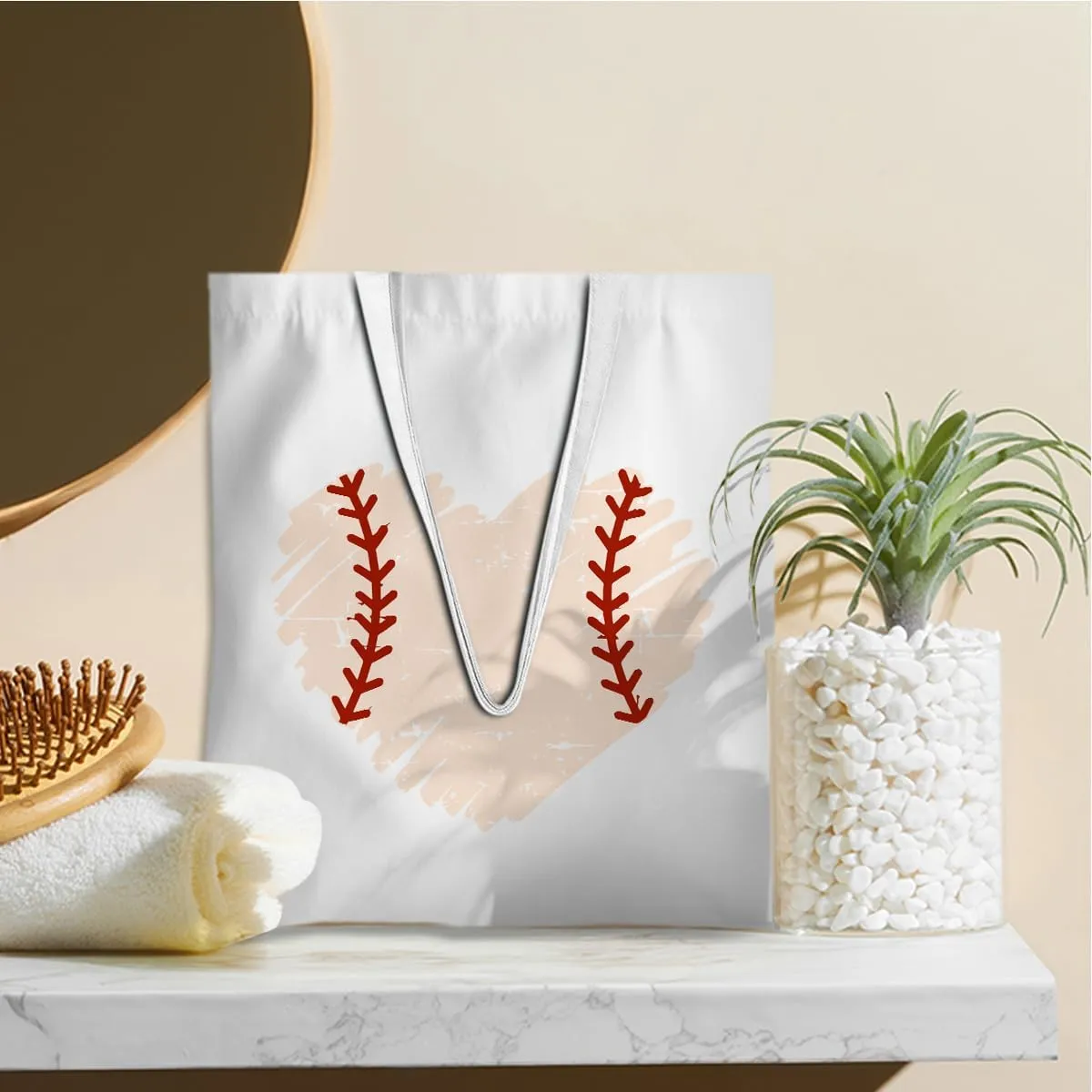 Baseball & Softball Gifts: Reusable Tote & Beach Bags for Coach & Birthday