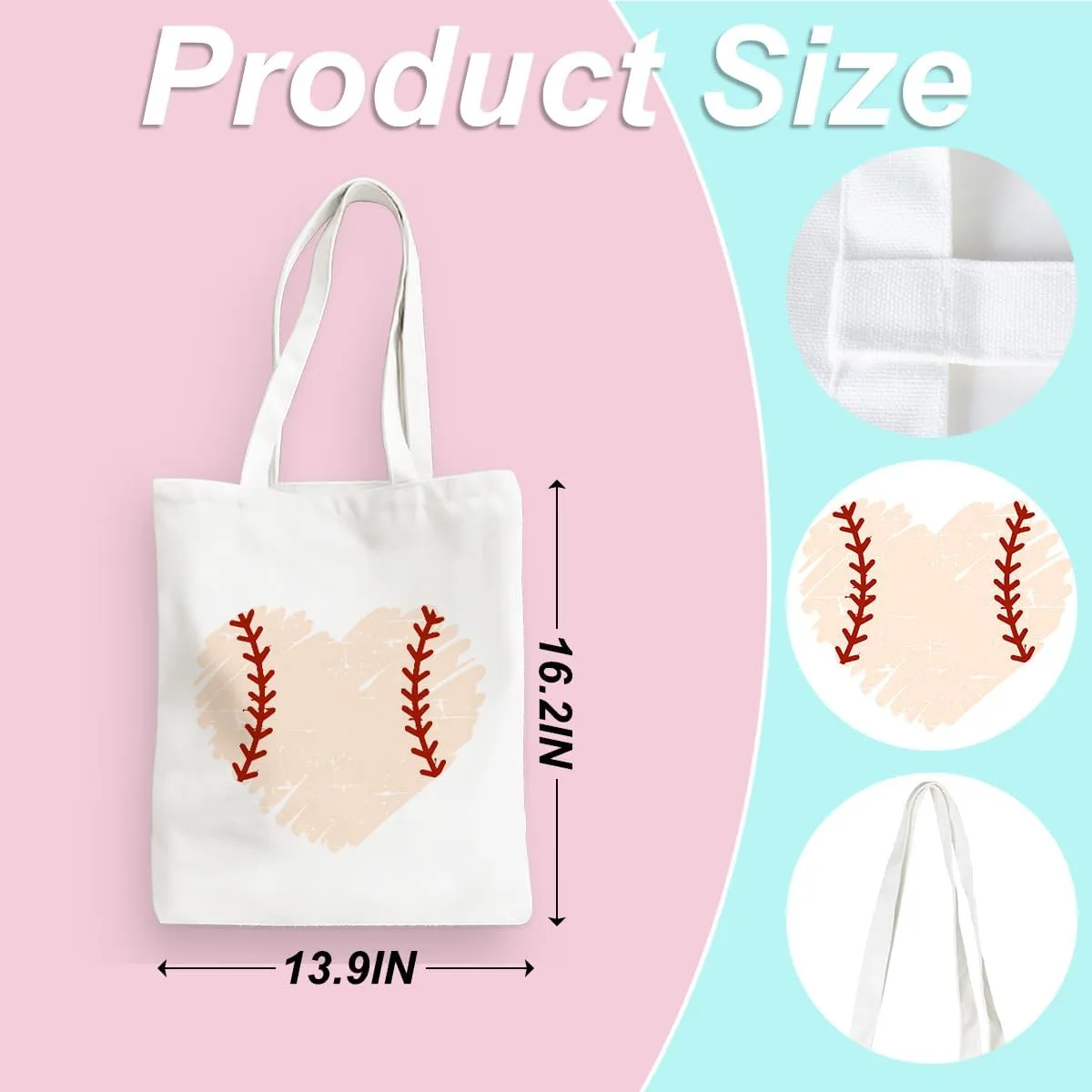 Baseball & Softball Gifts: Reusable Tote & Beach Bags for Coach & Birthday