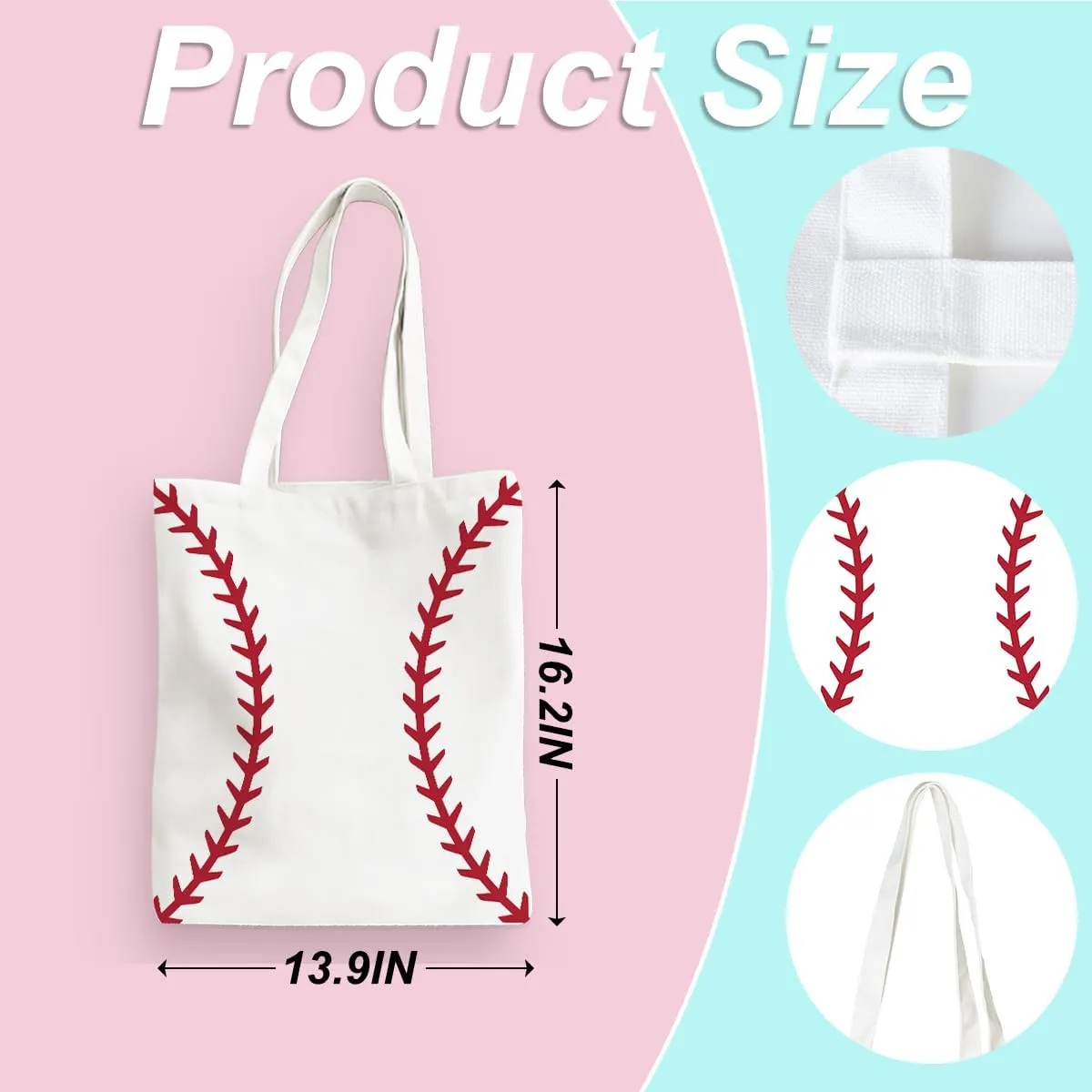 Baseball & Softball Gifts: Reusable Tote & Beach Bags for Coach & Birthday