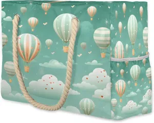 Beach Bags for Women and Men Extra Large Waterproof Sandproof Zipper Travel Tote Bag