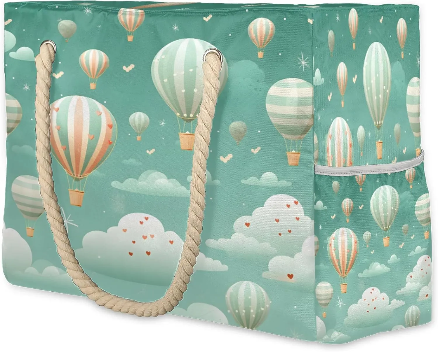 Beach Bags for Women and Men Extra Large Waterproof Sandproof Zipper Travel Tote Bag