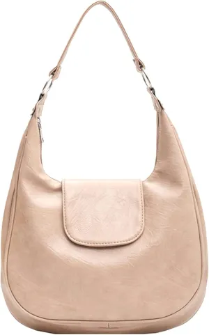 Big Capacity Shoulder Vintage Faux Leather Handbag Satchel Soft Leather Tote