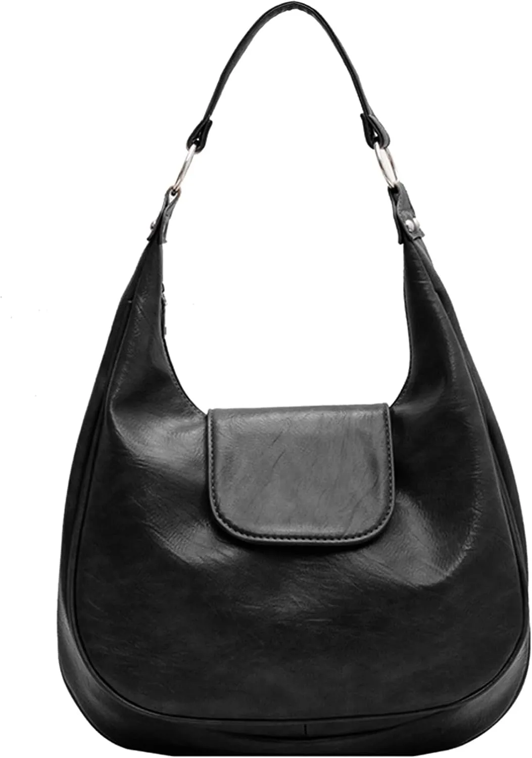Big Capacity Shoulder Vintage Faux Leather Handbag Satchel Soft Leather Tote