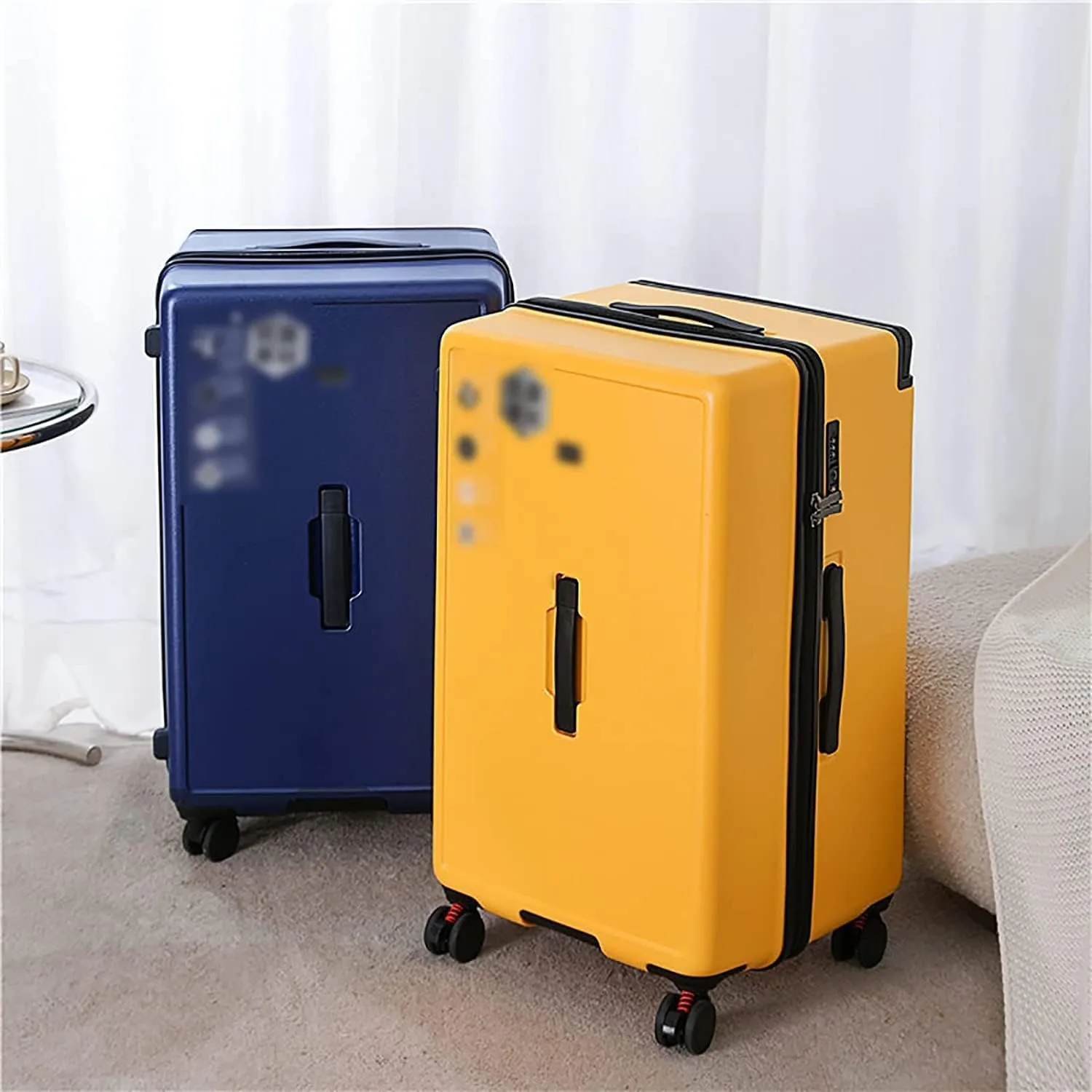 BKEKM Carry On Luggage Suitcases With Wheels Large-capacity Luggage Hard Shell Combination Lock Carry On Luggage Fashion Safe Drop-proof Suitcase Lightweight