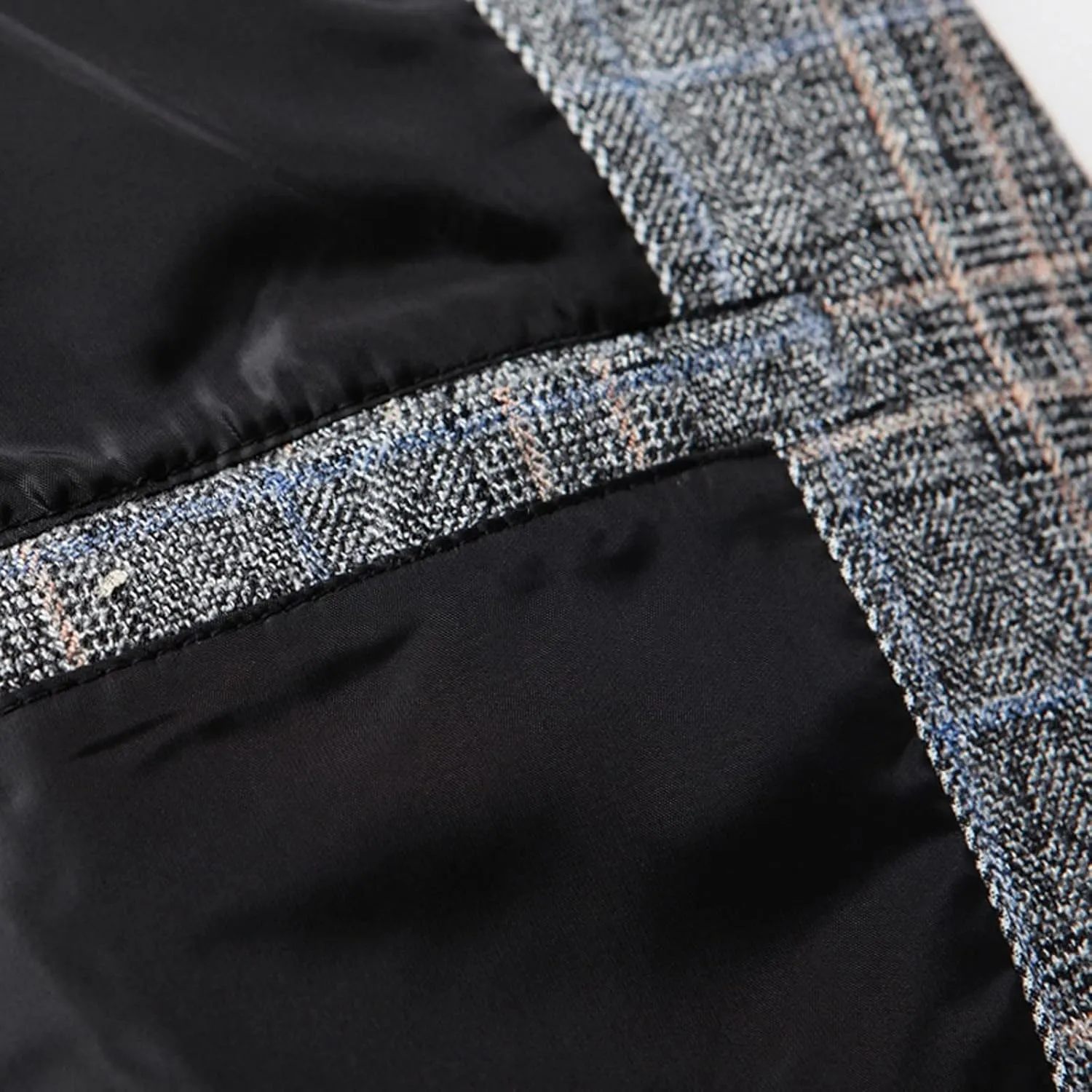 Blazers for Men Two Button Relaxed Fit Plaid Brushed Lightweight Trendy Suit Jacket for Formal and Casual Occasions