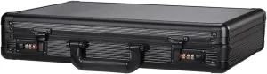 Business Suitcase, Portable Cipher Case Aluminum Briefcase Business Negotiation Briefcase Data Safe File File Storage Aluminum Case, 45*11*33cm