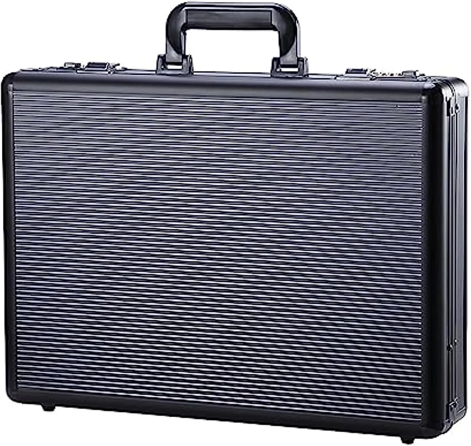 Business Suitcase, Portable Cipher Case Aluminum Briefcase Business Negotiation Briefcase Data Safe File File Storage Aluminum Case, 45*11*33cm