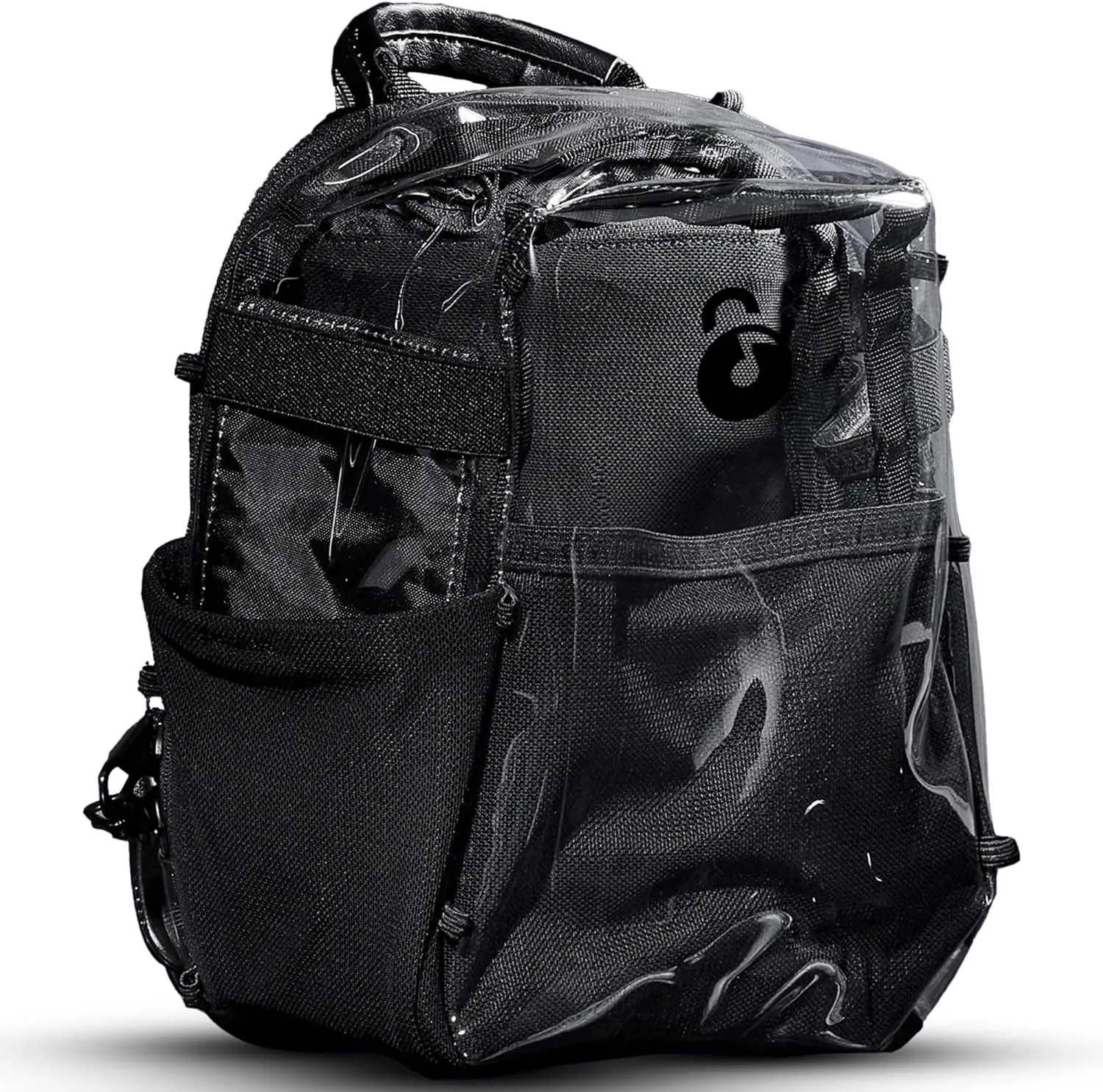 Clear Mini Pack  Anti Theft Clear Backpack for a Seamless Security Experience - Locking Zipper Clips Keep Items Safe During Festivals, Raves, and Travel