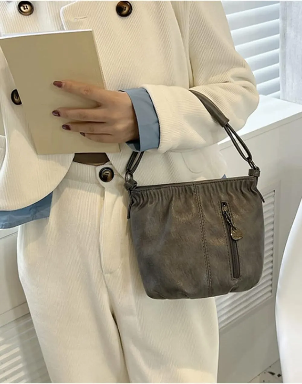 Clutch Bags for Women Small Crossbody Bags Bucket bags Soft Leather Handbag Purse Satchel