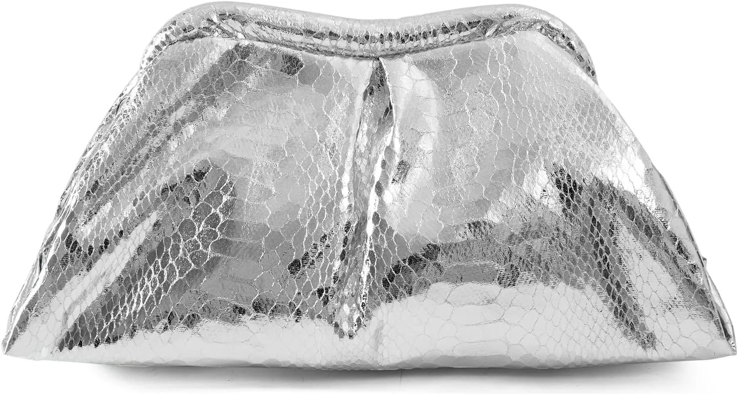 Clutch Purses Cloud Shoulder Bags Evening Dumpling with Ruched Pouch Handbags
