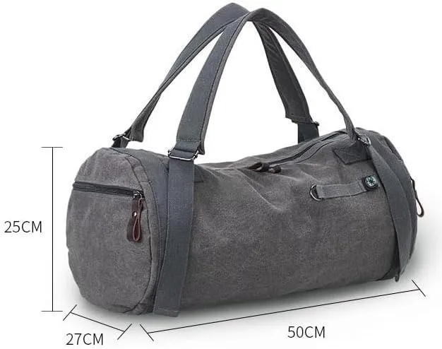 Convertible Suit Travel Bag 19in Duffle Bag For Men Canvas Travel Duffel Bags Women Overnight Weekender Bag Traveling hanging garment duffel bag (Color : B, Size : 50 * 27 * 25cm)