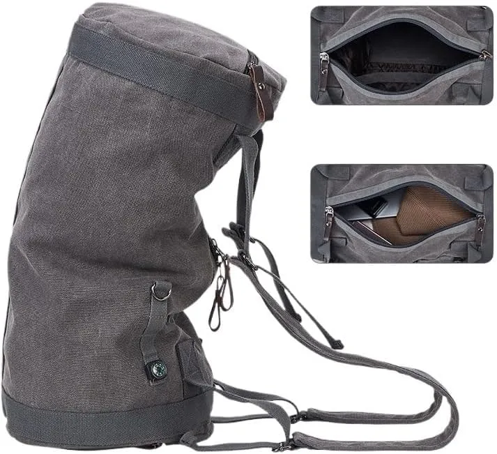 Convertible Suit Travel Bag 19in Duffle Bag For Men Canvas Travel Duffel Bags Women Overnight Weekender Bag Traveling hanging garment duffel bag (Color : B, Size : 50 * 27 * 25cm)