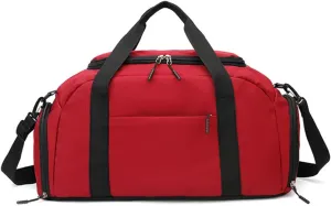 Convertible Suit Travel Bag Gym Bag For Women,Carry On Weekender Overnight Bag,Travel Duffel Bags With Trolley Sleeve hanging garment duffel bag (Color : E, Size : 49 * 28 * 29cm)