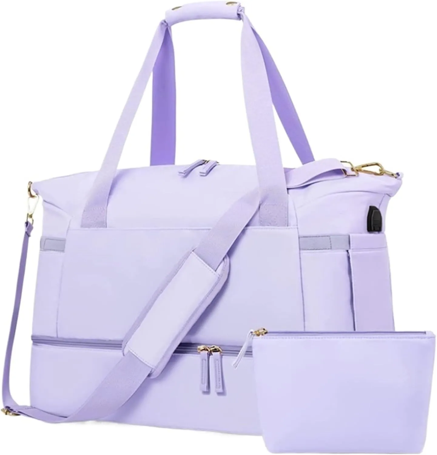 Convertible Suit Travel Bag Weekender Bags For Women,Travel Duffel Bags With Shoe Compartment And Toiletry Bag hanging garment duffel bag (Color : F, Size : 18.5in)