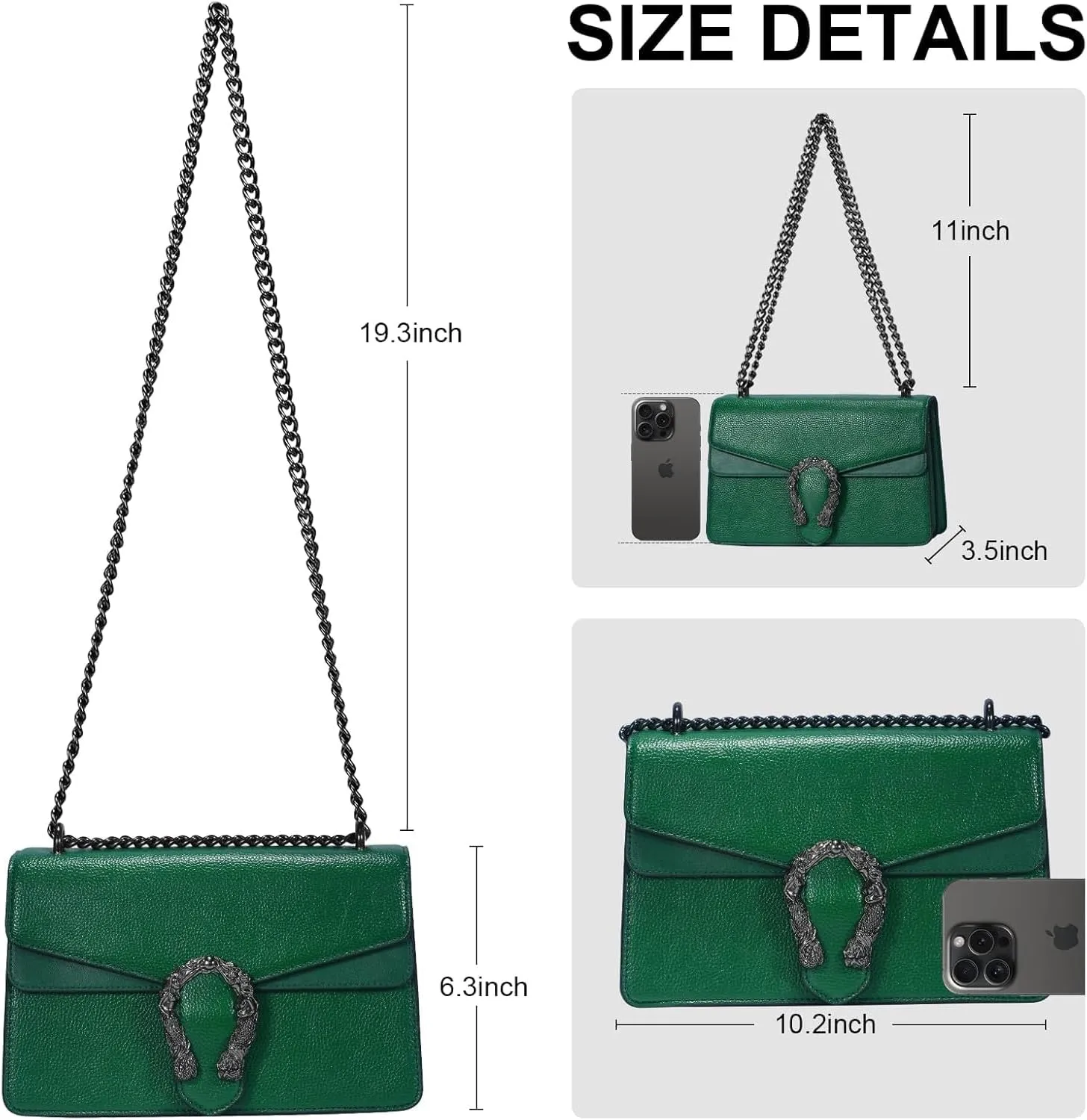 Crossbody Bag and Satchel Purse for Women Fashion Snake Print Chain Purse Luxury Shoulder Tote Bags PU Leather HandBag
