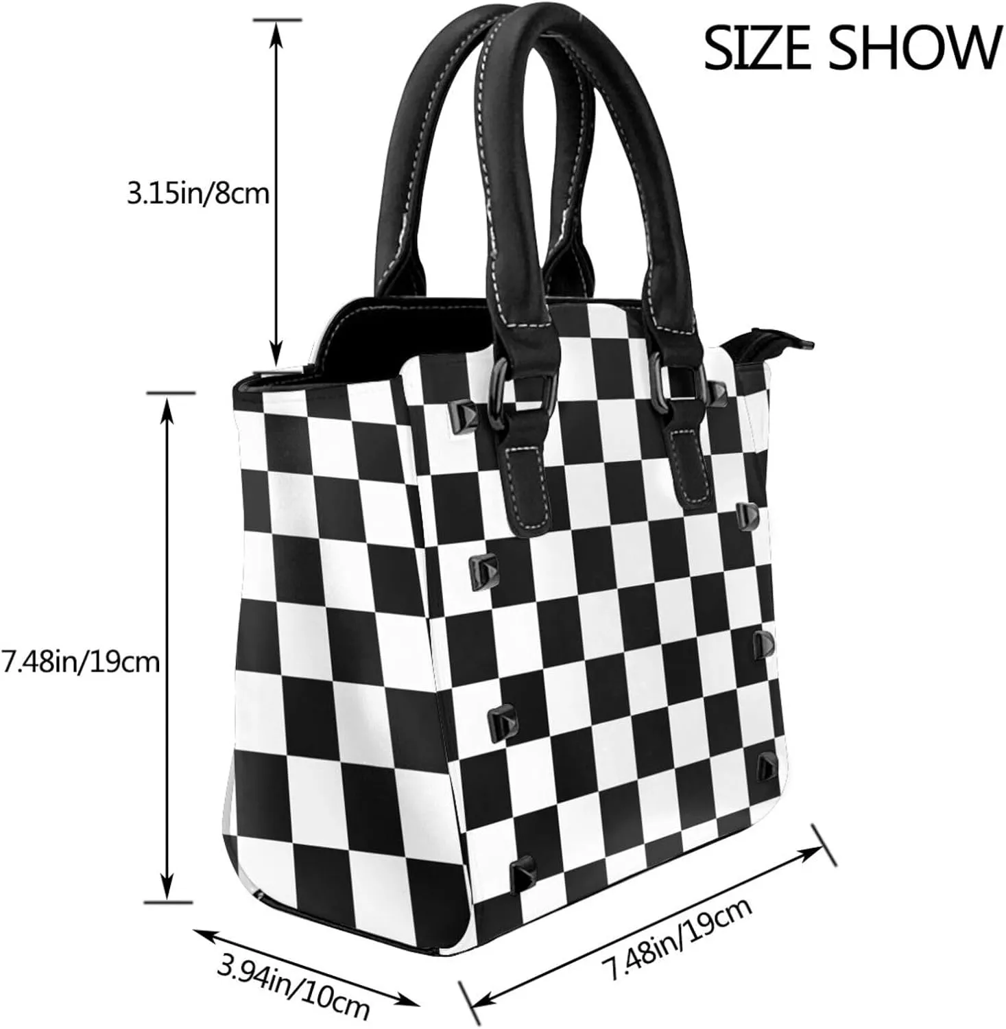 Crossbody Tote Bags for Women Faux Leather Rivet Bag Rivet Shoulder Bag Work Bag