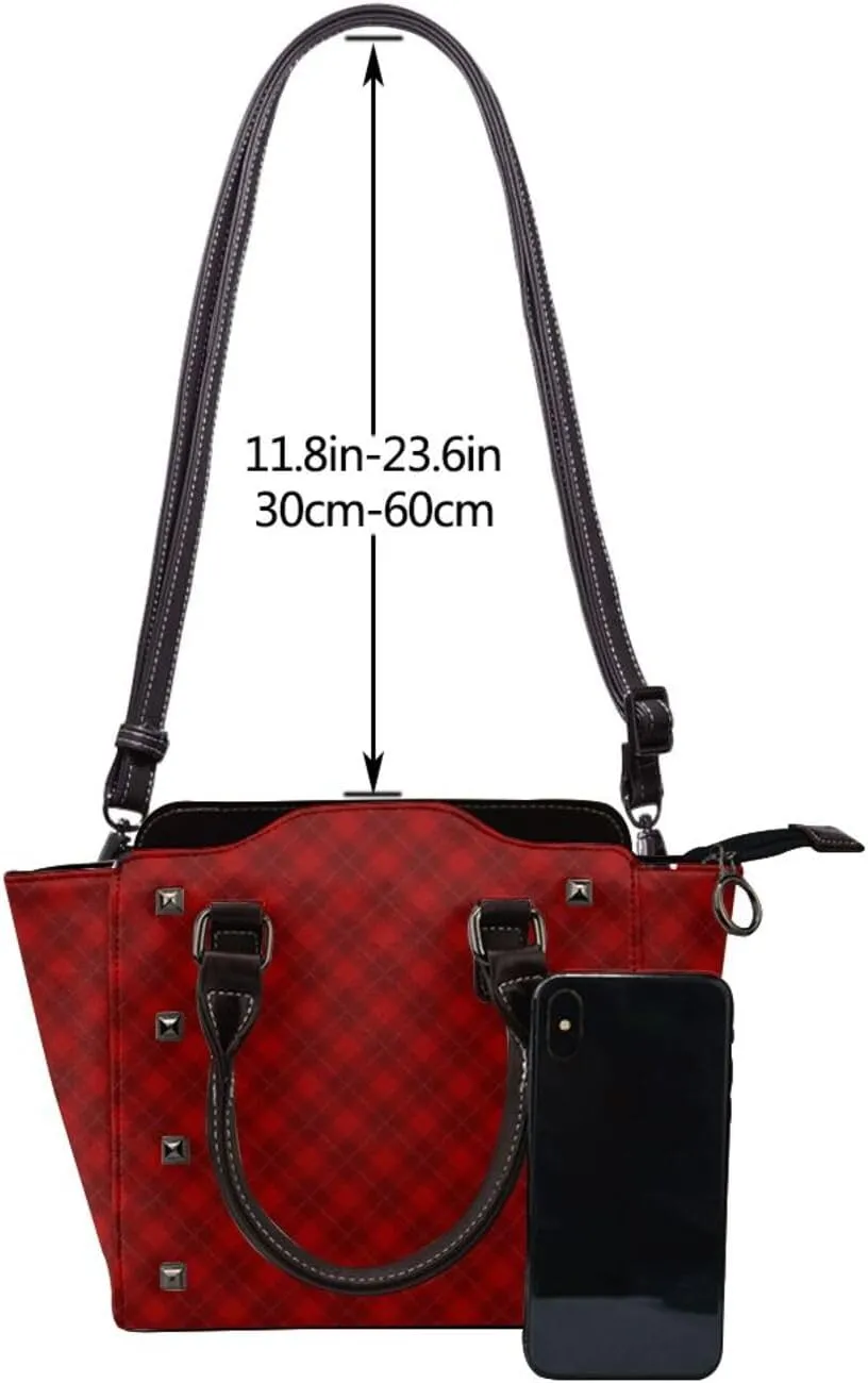 Crossbody Tote Bags for Women Faux Leather Rivet Bag Rivet Shoulder Bag Work Bag