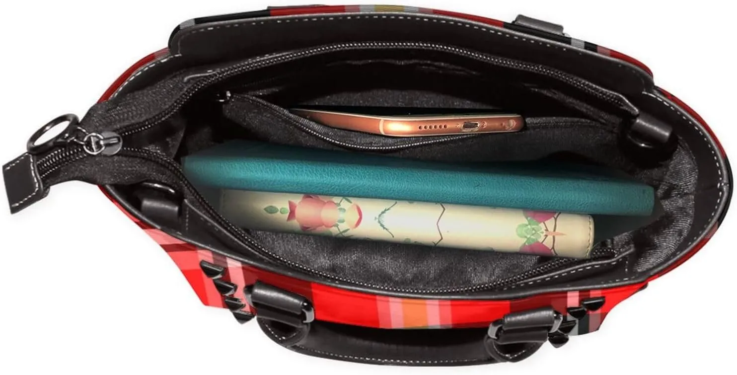Crossbody Tote Bags for Women Faux Leather Rivet Bag Rivet Shoulder Bag Work Bag