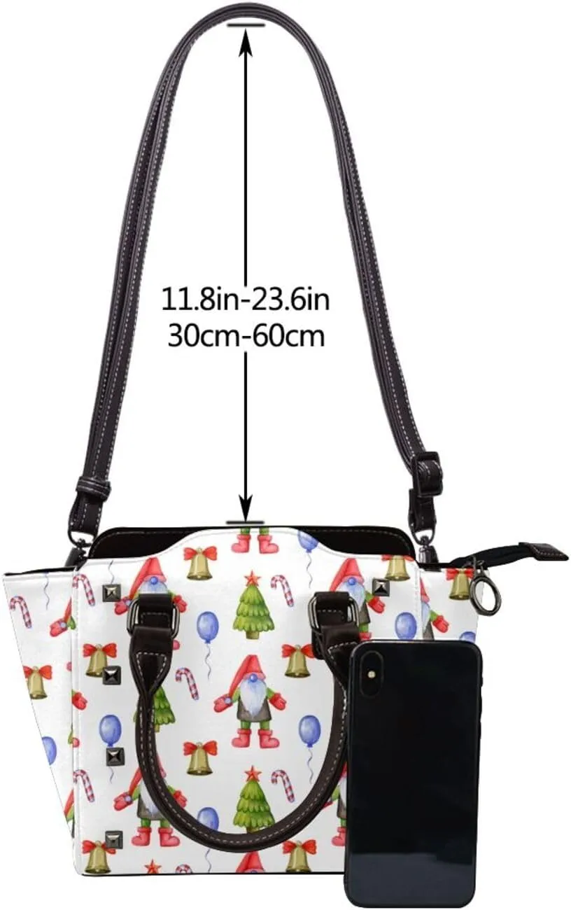 Crossbody Tote Bags for Women Faux Leather Rivet Bag Shoulder Bag Work
