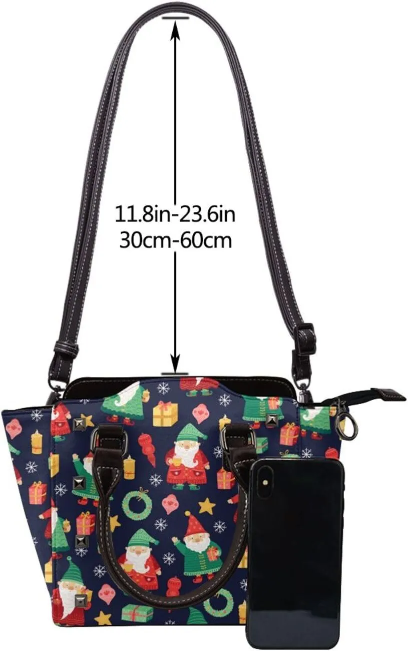 Crossbody Tote Bags for Women Faux Leather Rivet Bag Shoulder Bag Work
