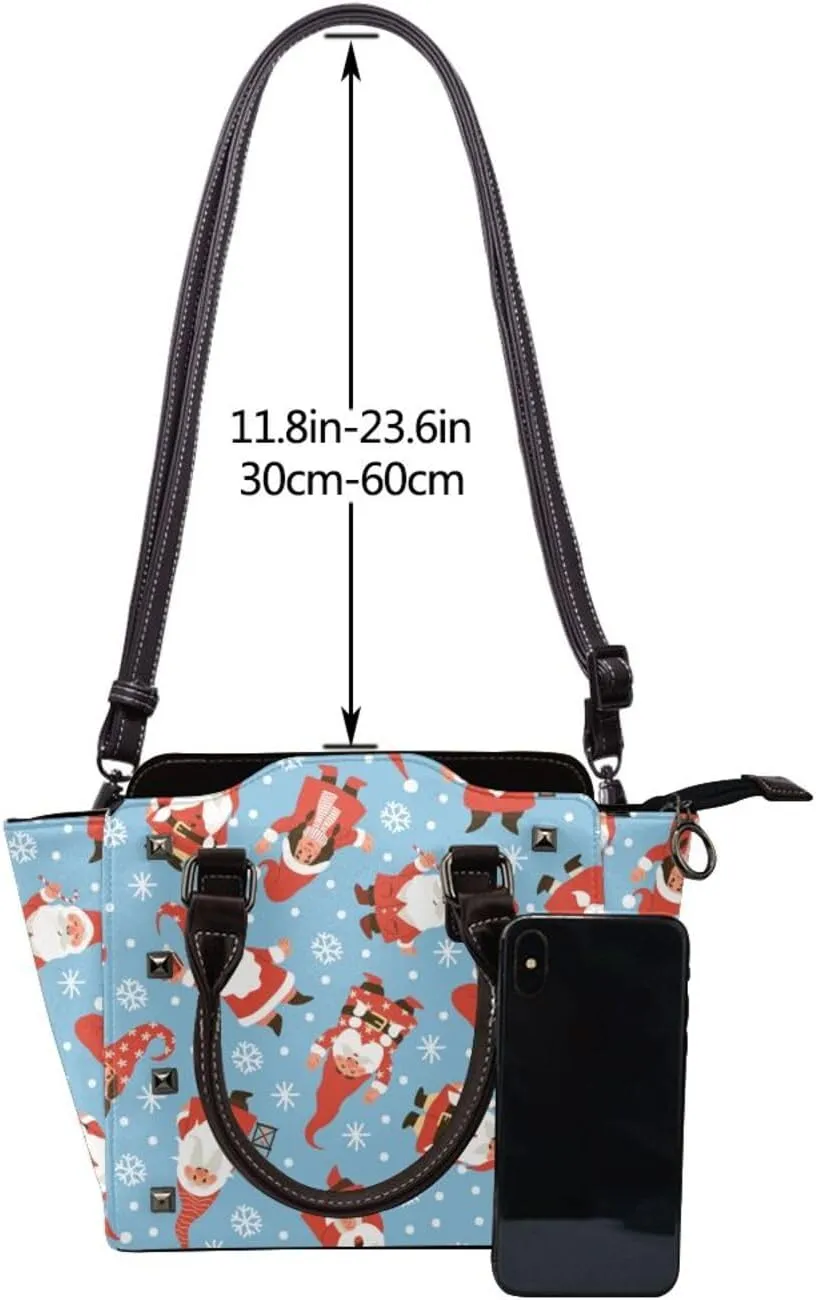 Crossbody Tote Bags for Women Faux Leather Rivet Bag Shoulder Bag Work