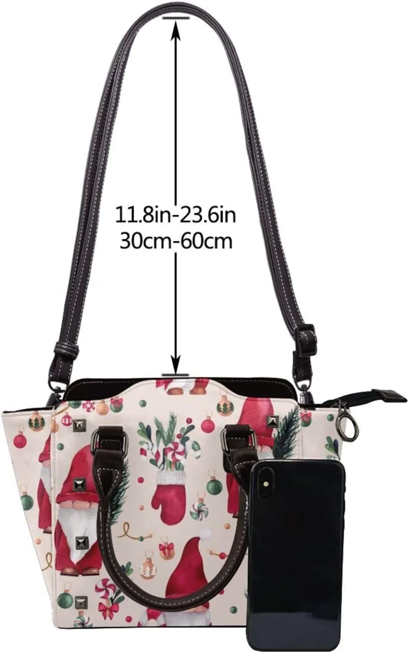 Crossbody Tote Bags for Women Faux Leather Rivet Bag Shoulder Bag Work