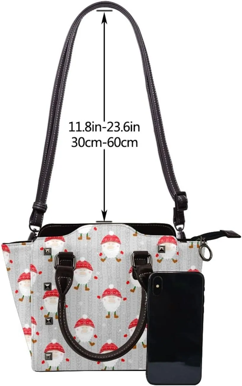 Crossbody Tote Bags for Women Faux Leather Rivet Bag Shoulder Bag Work