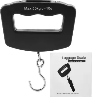 Digital Portable Handheld Weighing Suitcase, Luggage Weight Scale, Hanging Baggage Scale for Travel, Balance 110/22 Pounds, Luggage Weight Scale, Digital Portable Handheld Wehanging scale portab