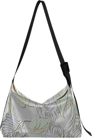 Embossed Leafy Lightd Soft PU Leather Hobo Bags Large Crossbody Bag Fashion Animal Print Designer Hobo Bags