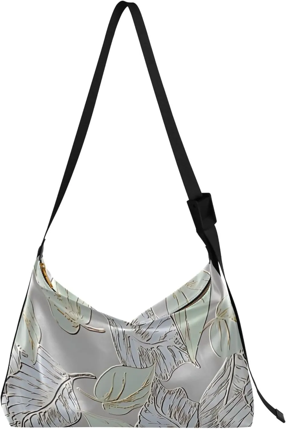 Embossed Leafy Lightd Soft PU Leather Hobo Bags Large Crossbody Bag Fashion Animal Print Designer Hobo Bags