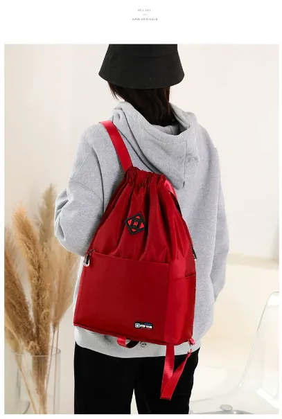 Foldable Drawstring Gym Bag