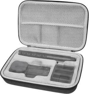 GEEKRIA Action Camera Protective Case Carrying Case, Compatible with Insta360 X4 Action Camera, Travel Storage Bag with Cable Storage (Dark Grey)